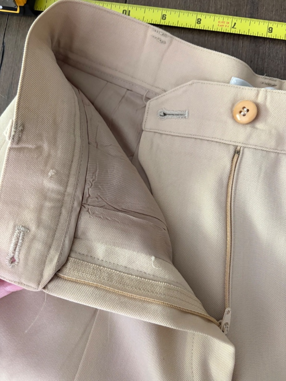Liz Claiborne Collection Vintage Wool Khaki Pant - Picture 5 of 8